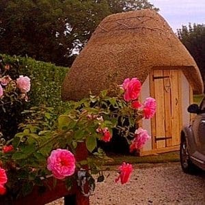 Thatched Oak Framed Tudor Style Building